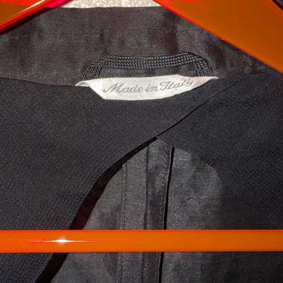 MaxMara linen and silk wrap top in black size 10 - Picture 5 of 6